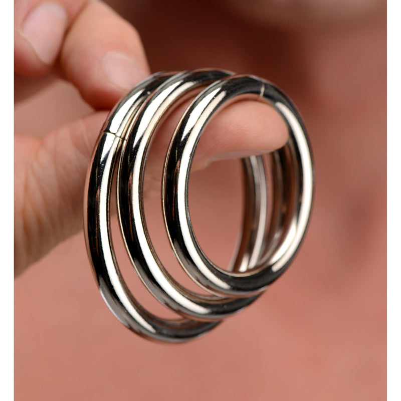 Trine Steel Ring Collection - The Dildo Hub