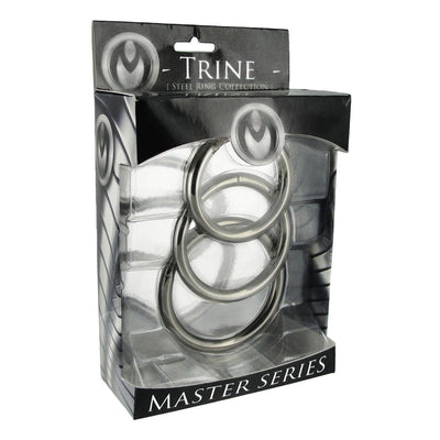 Trine Steel Ring Collection - The Dildo Hub