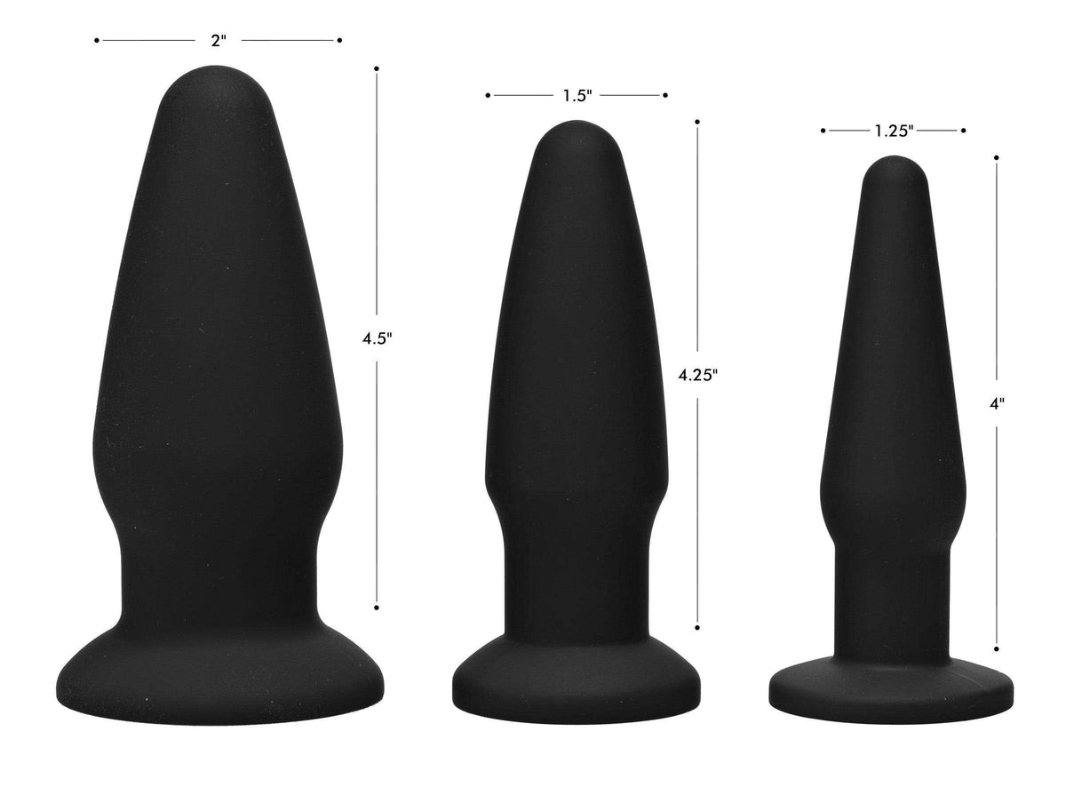 Trinity Silicone Butt Plug Kit - The Dildo Hub