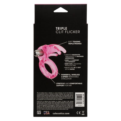 Triple Clit Flicker Stimulator | CalExotics - The Dildo Hub