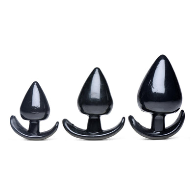 Triple Spades 3 Piece Anal Plug Set - The Dildo Hub