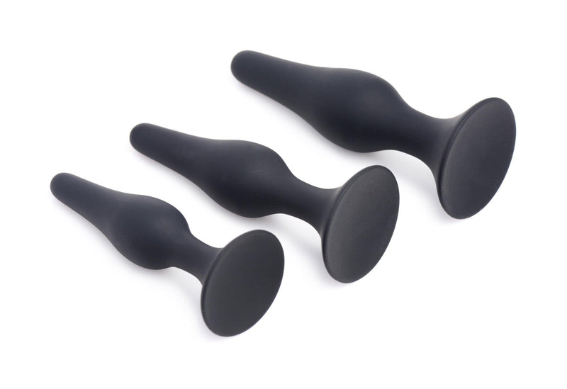 Triple Spire Tapered Silicone Anal Trainer Set - The Dildo Hub