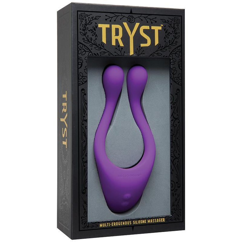 Tryst Multi Erogenous Zone Silicone Massager - Purple - The Dildo Hub