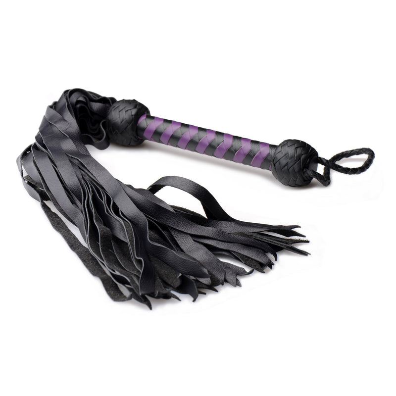 Strict Leather Premium Deerskin Flogger- Purple Impact from Strict Leather