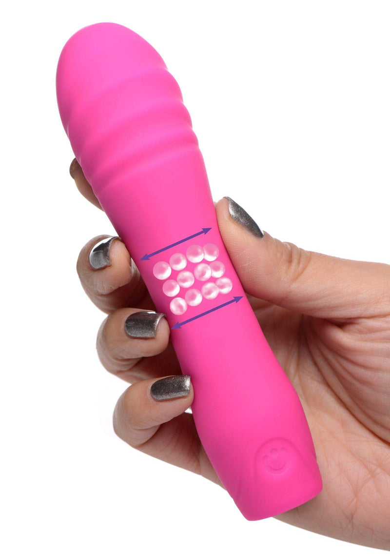 Twirl Teaser Rotating Beads Silicone Vibrator - The Dildo Hub