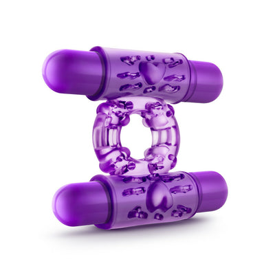 Play With Me Dual Vibrating Cock Ring - Purple | Blush  from Blush