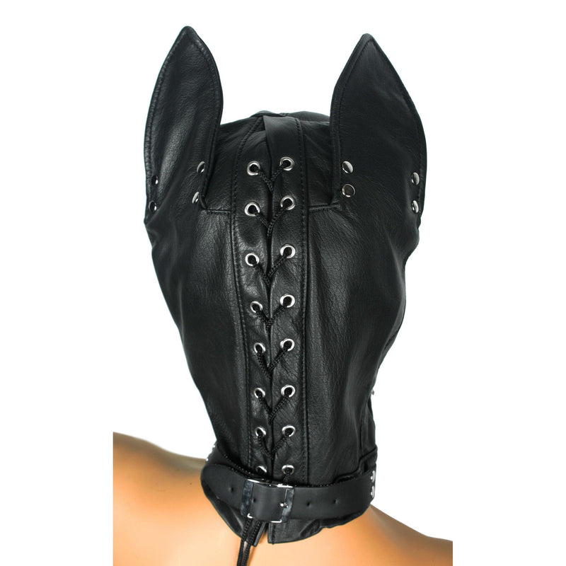 Ultimate Leather Dog Hood - The Dildo Hub