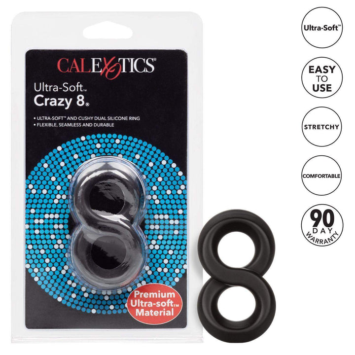 Ultra-Soft™ Crazy 8® Cock Rings | CalExotics - The Dildo Hub