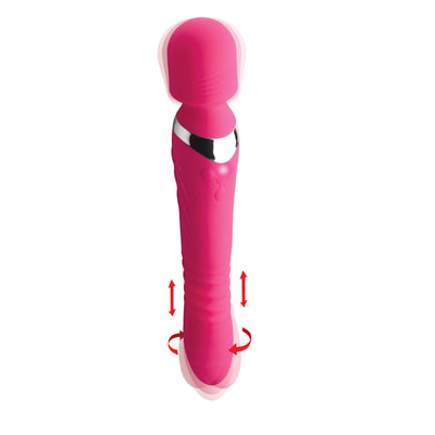 Ultra Thrusting and Vibrating Silicone Wand - The Dildo Hub