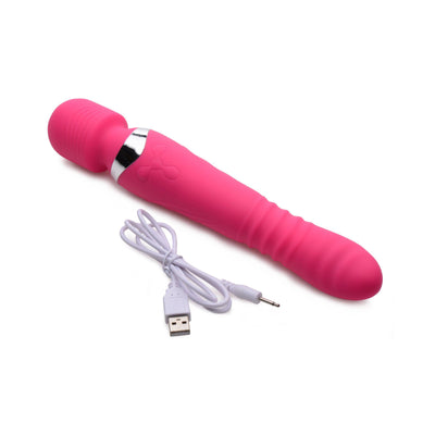 Ultra Thrusting and Vibrating Silicone Wand - The Dildo Hub