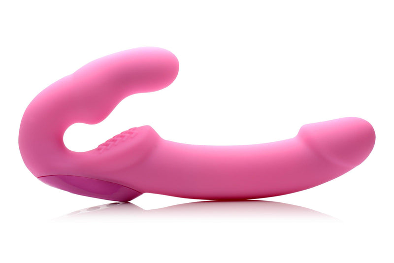 Urge Silicone Strapless Strap On With Remote- Pink - The Dildo Hub