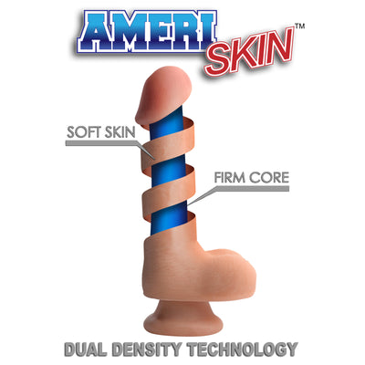 11 Inch Ultra Real Dual Layer Suction Cup Dildo huge-dildos from USA Cocks