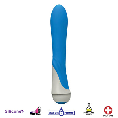 Vanessa 7 Function Silicone Vibe- Blue - The Dildo Hub