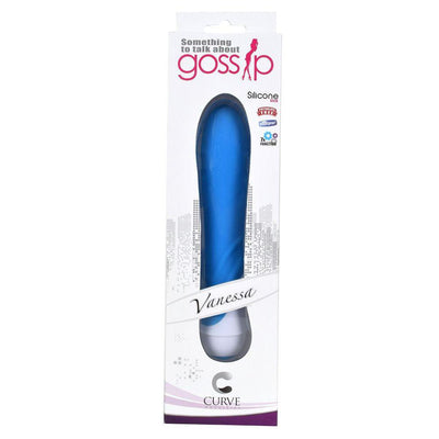 Vanessa 7 Function Silicone Vibe- Blue - The Dildo Hub