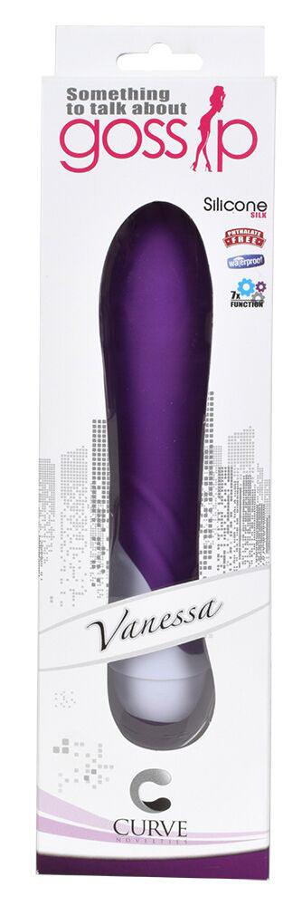 Vanessa 7 Function Silicone Vibe- Purple - The Dildo Hub