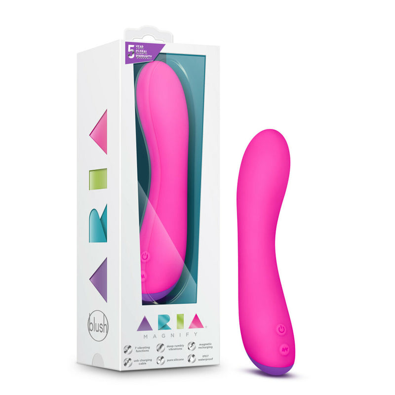 Aria Magnify Luxurious Silicone G-Spot Vibrator | Blush