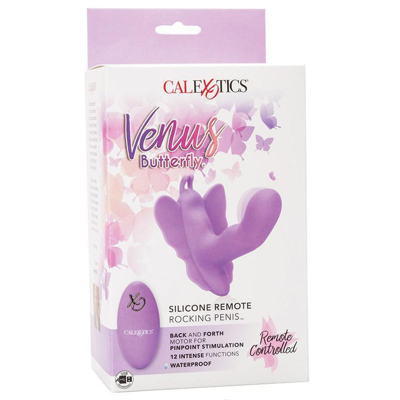 Venus Butterfly Silicone Remote Rocking Penis - The Dildo Hub