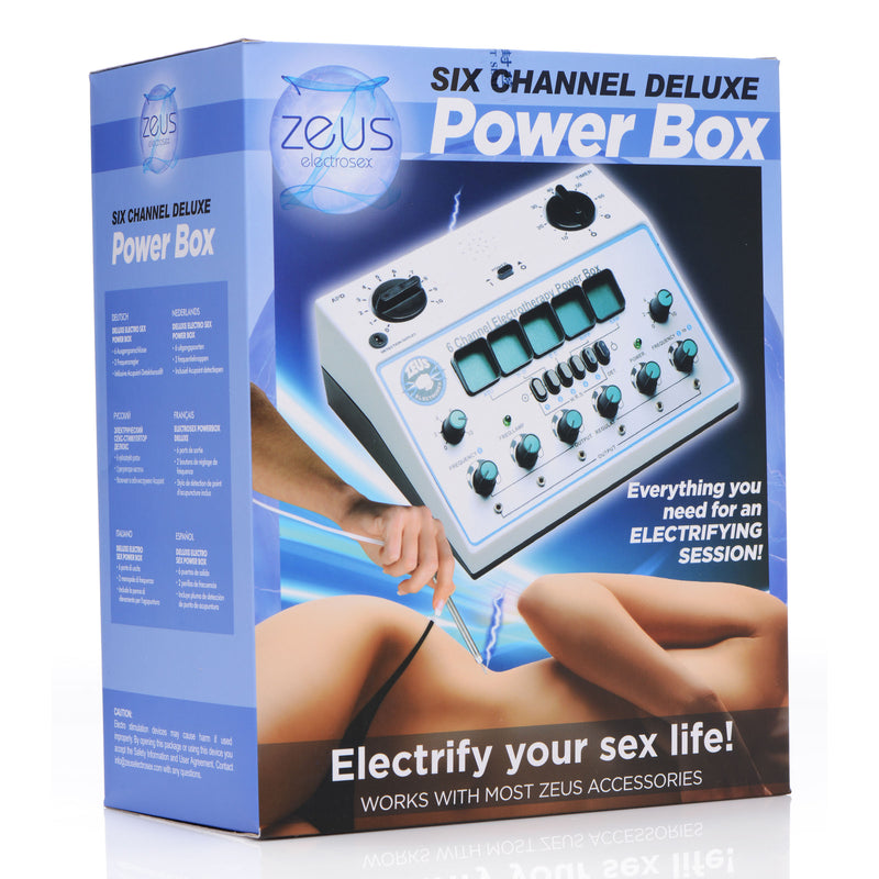 Zeus 6 Channel Deluxe Electrosex Power Box Electro from Zeus Electrosex
