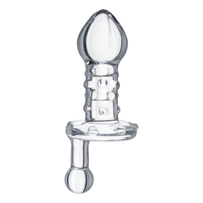 Lila Glass Plug Butt from Prisms Erotic Glass
