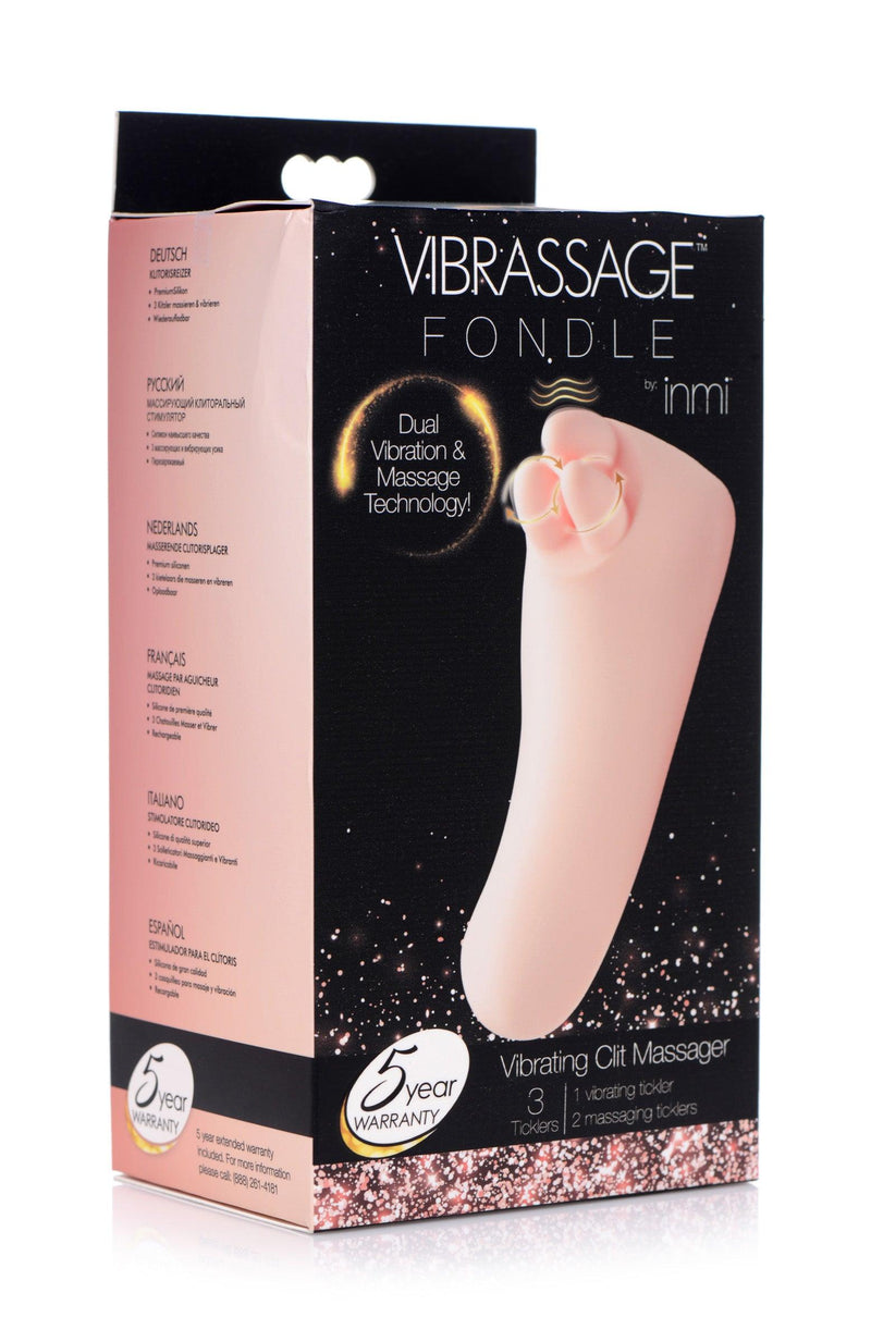 Vibrassage Fondle Silicone Vibrating Clit Massager - The Dildo Hub