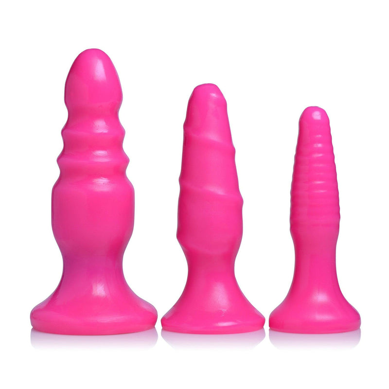 Vibrating Anal Fun Trio - Pink - The Dildo Hub