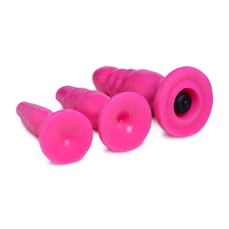 Vibrating Anal Fun Trio - Pink - The Dildo Hub