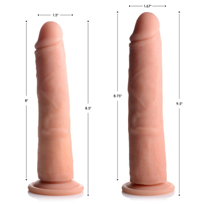 Vibrating and Rotating Remote Control Silicone Dildo - 8 Inch - The Dildo Hub