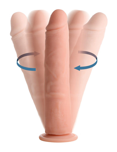 Vibrating and Rotating Remote Control Silicone Dildo - 9 Inch - The Dildo Hub