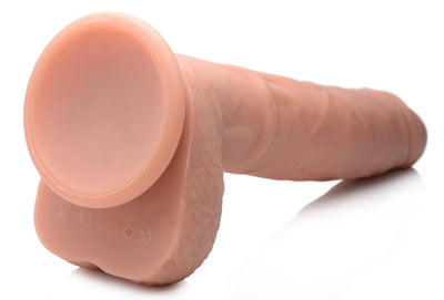 Vibrating & Thrusting Remote Control Silicone Dildo - 9 Inch - The Dildo Hub