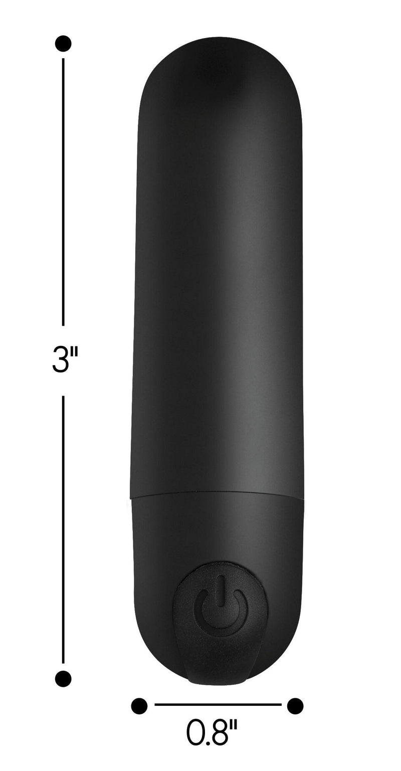 Vibrating Bullet with Remote Control - Black - The Dildo Hub