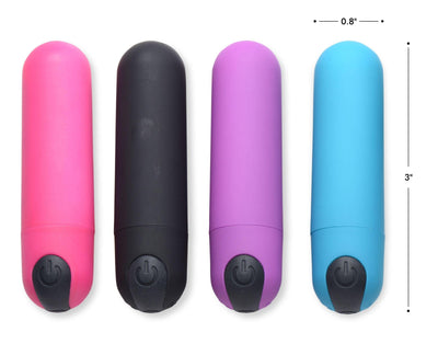 Vibrating Bullet with Remote Control - Black - The Dildo Hub