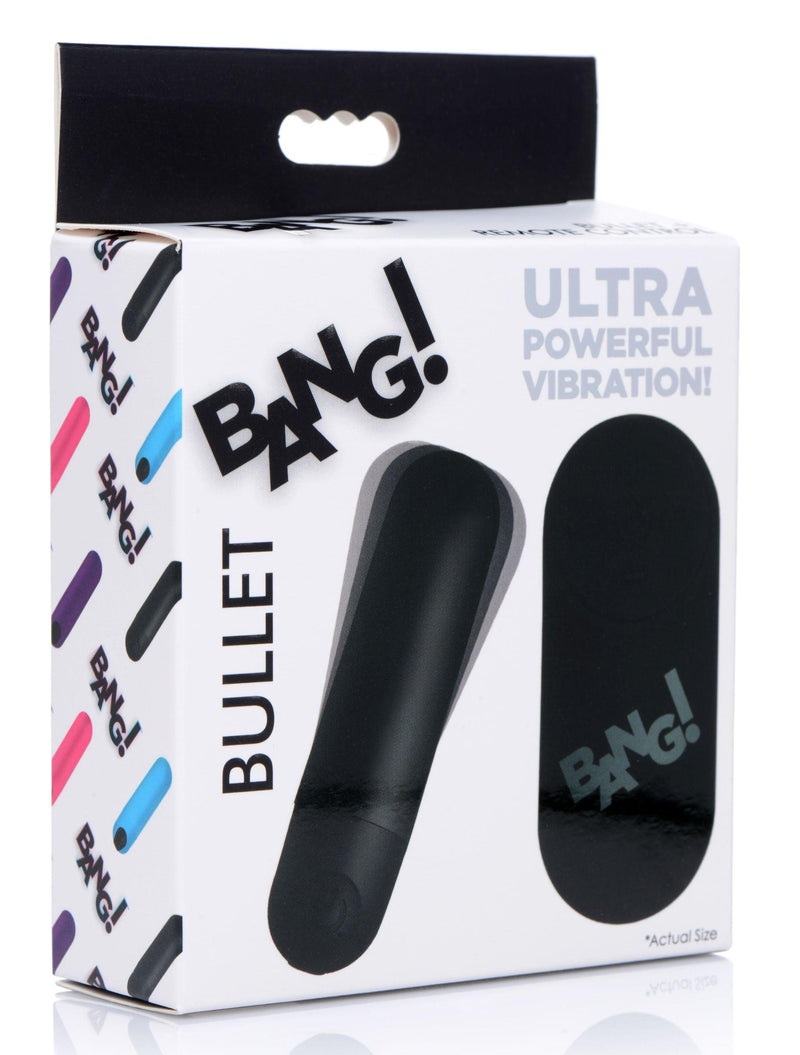 Vibrating Bullet with Remote Control - Black - The Dildo Hub