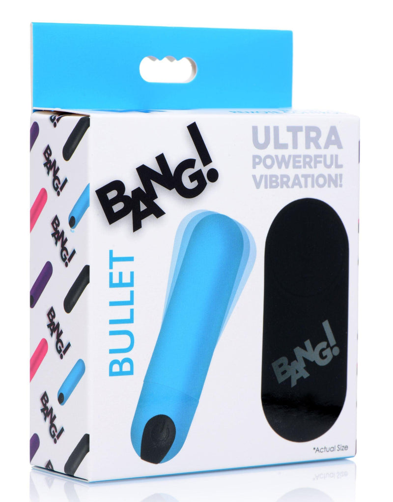 Vibrating Bullet with Remote Control - Blue - The Dildo Hub