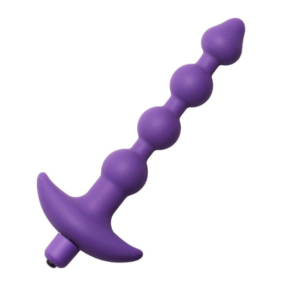 Violet Vibrating Silicone Anal Beads - The Dildo Hub