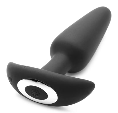 Voice Activated 10X Silicone Vibrating Slim Butt Plug with Remote Control - The Dildo Hub