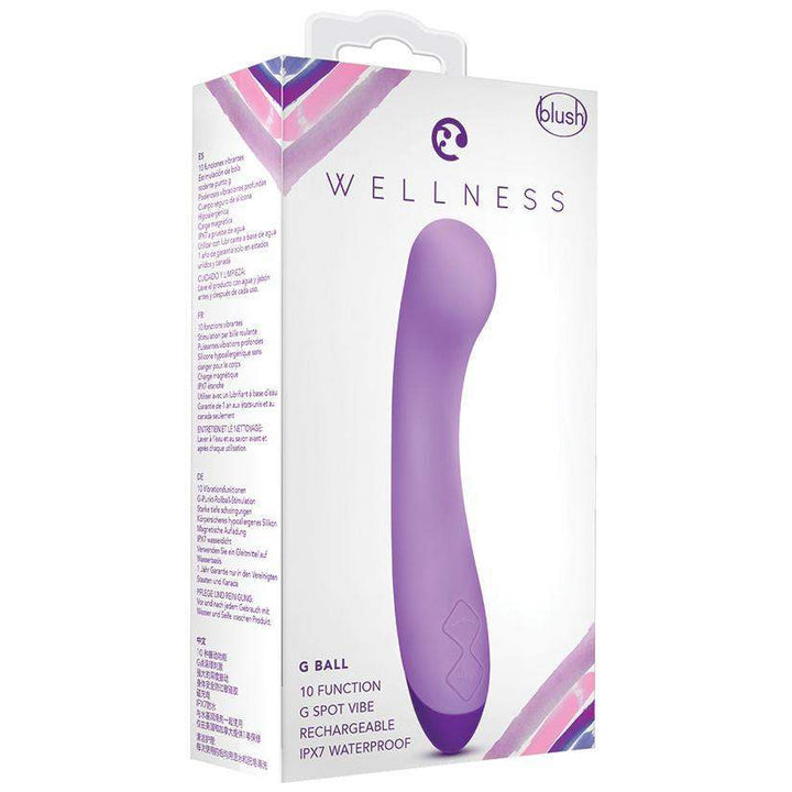 Wellness G Ball Vibrator-Purple 7" - The Dildo Hub