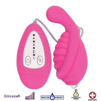 Whirl 4x Silicone Remote Vibe - Pink - The Dildo Hub