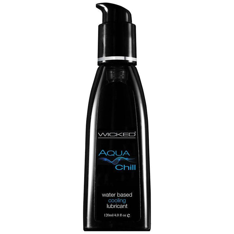 Wicked Aqua Chill Water Based Cooling Lubricant 4.0 Fl Oz. - The Dildo Hub