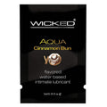 Wicked Aqua Cinnamon Bun Water-Based Lubricant 0.10 oz.
