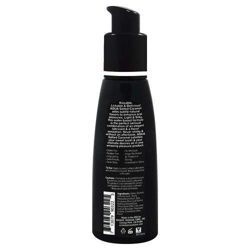 Wicked Aqua Salted Caramel Water-Based Lubricant - 4 Oz. - The Dildo Hub