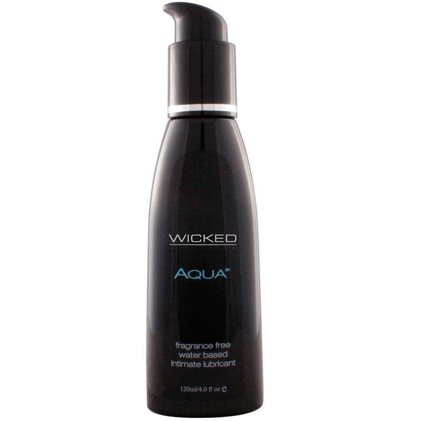 Wicked Aqua Water-Based Lubricant - 4 Oz. - The Dildo Hub