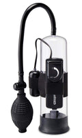 Worx Beginners Vibrating Penis Pump - Black | Pipedream