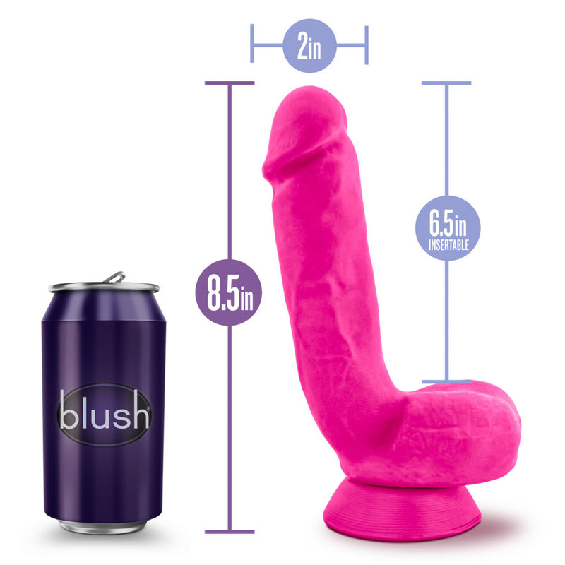 Au Naturel Bold Pound Pink Realistic Dildo - 8.50 Inches | Blush