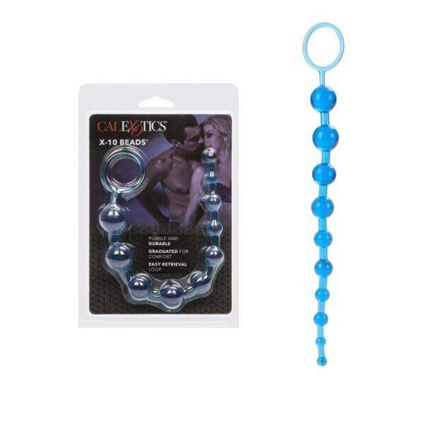 X-10 Beads - Blue - The Dildo Hub