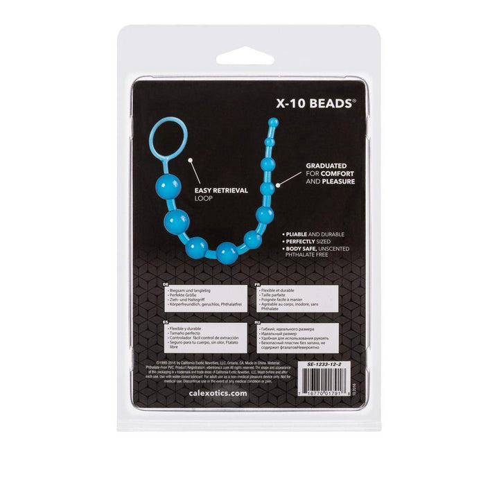 X-10 Beads - Blue - The Dildo Hub
