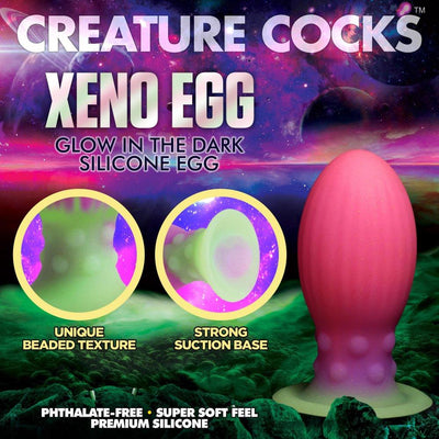 Xeno Egg | Glow-in-the-Dark Fantasy Butt Plug - Stretching Dildo - The Dildo Hub