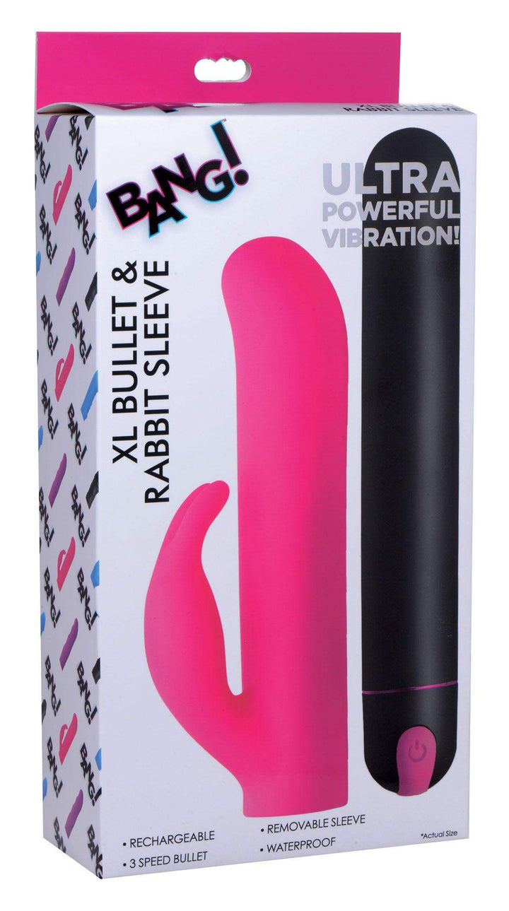 XL Silicone Bullet and Rabbit Sleeve - The Dildo Hub