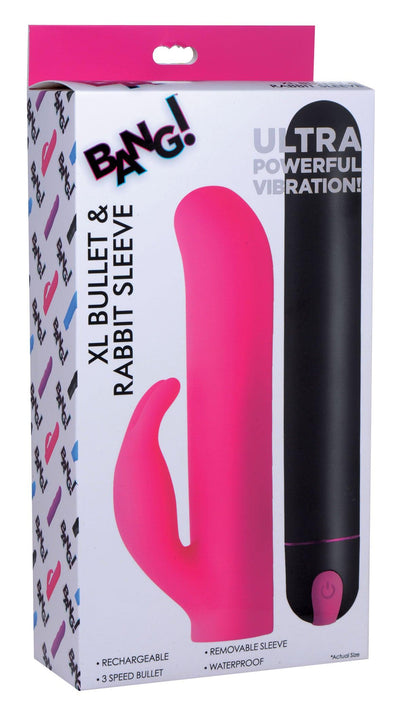 XL Silicone Bullet and Rabbit Sleeve - The Dildo Hub