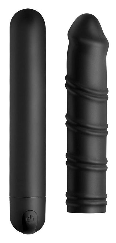 XL Silicone Bullet and Swirl Sleeve - The Dildo Hub