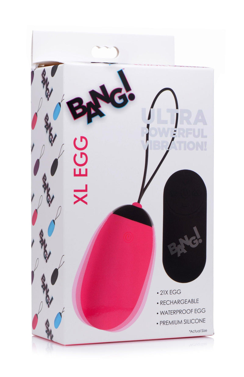 XL Silicone Vibrating Egg - Pink - The Dildo Hub